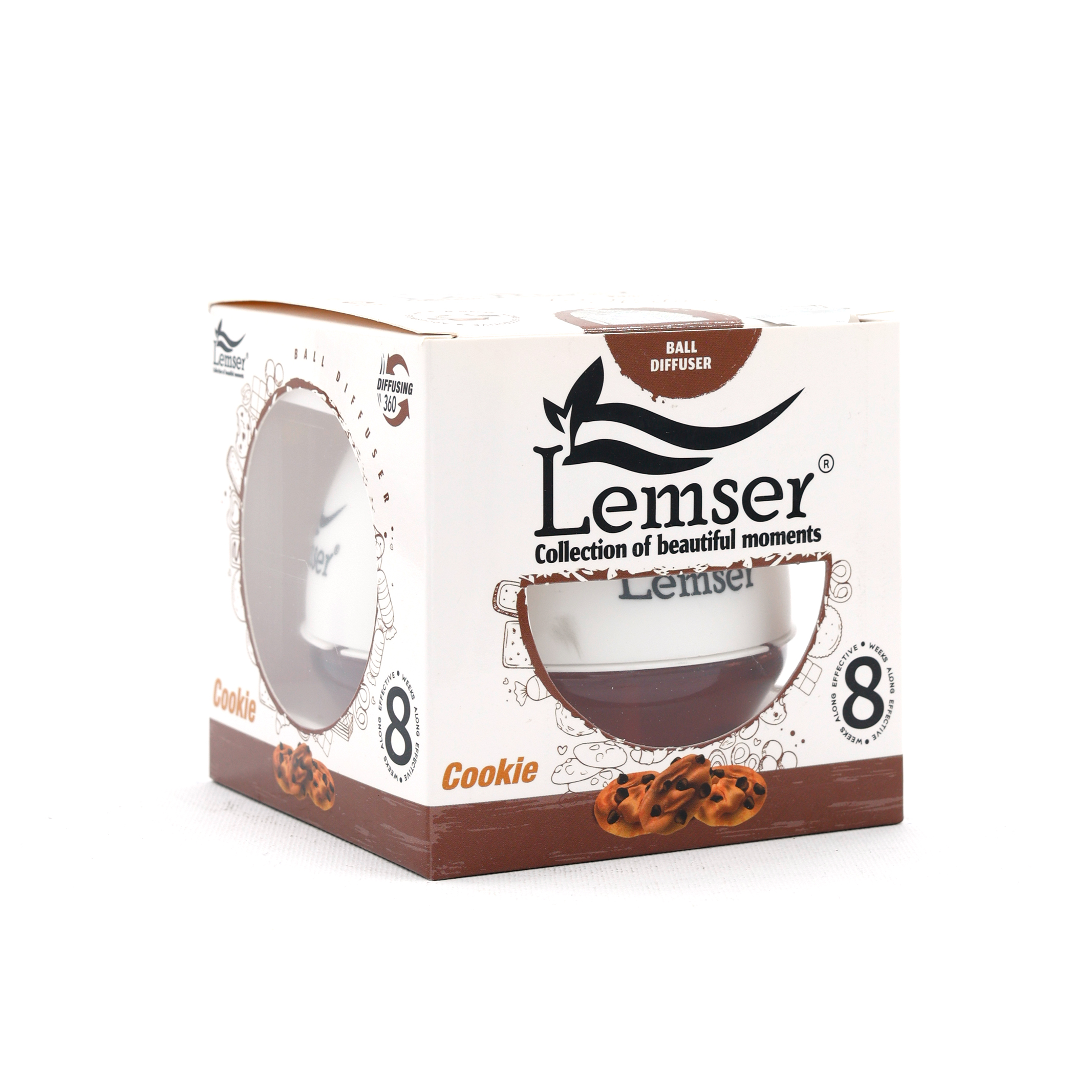 خوشبوکننده هوای توپی لمسر مدل کوکی (Cookie) حجم 80 میلی‌لیتر